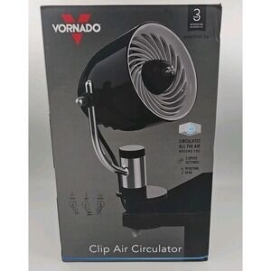 Vornado Pivot Personal Air Circulator Clip Fan w/Multi-Surface Mount Black